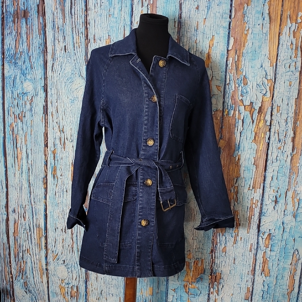 Bagatelle Denim Belted Jacket